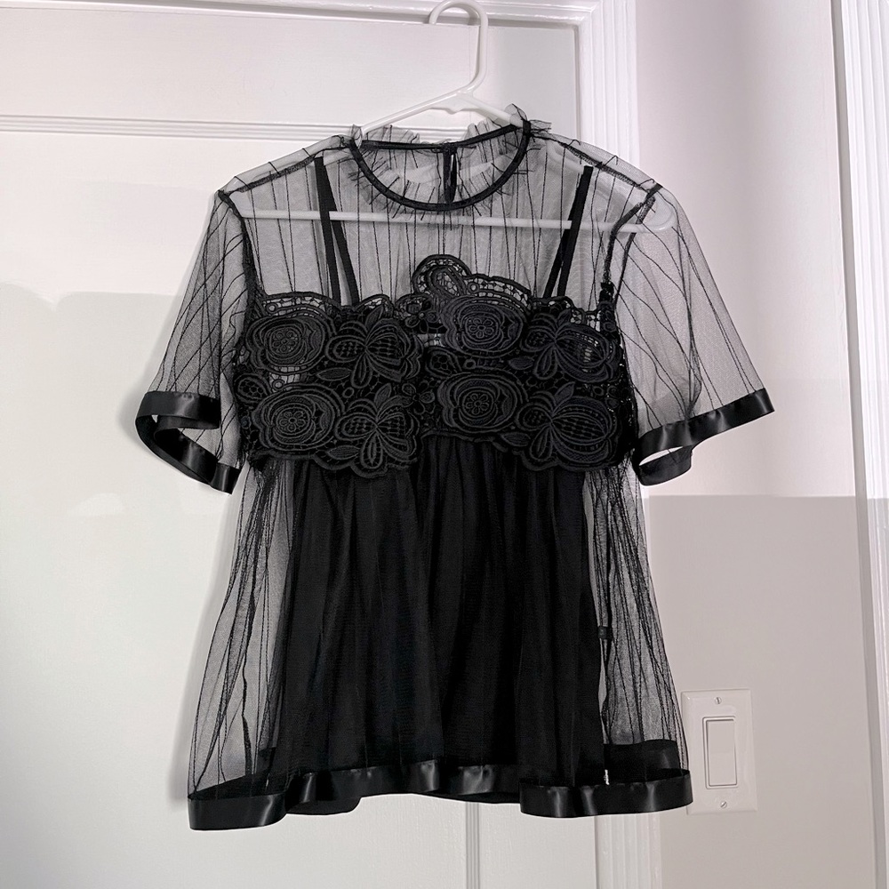 Eva Franco / Anthropologie Black Shirt